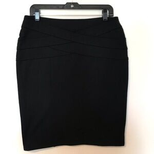 Adrienne Vittadini Elegant Black Pencil Skirt